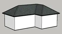 Cross hipped roof style, illustrated