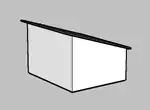 Shed style roof style, illustrated