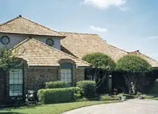 Natural cedar shake roof installed by BDK Roofing